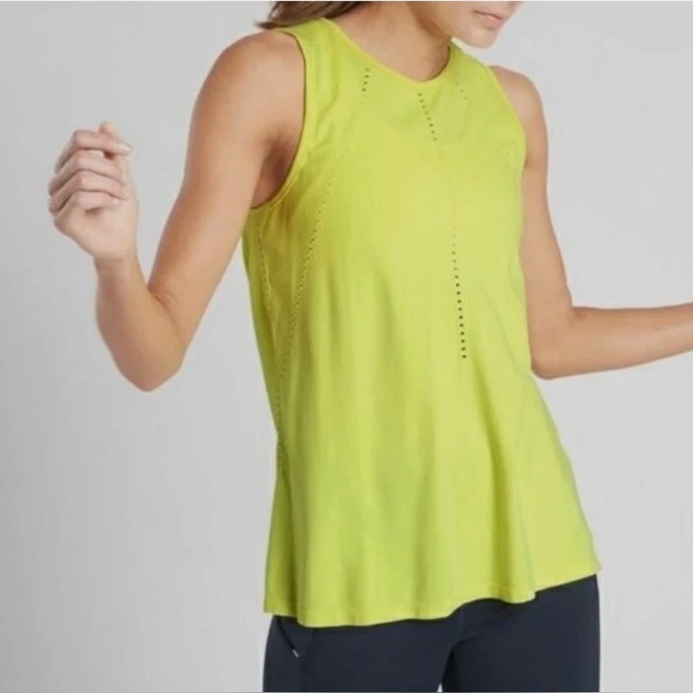 Athleta Foothill Women’s Seamless Athletic Tank Top Lime Green Size: Medium